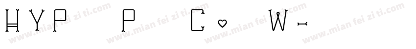 HYPengPengChe W字体转换